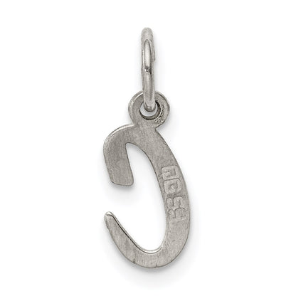 SSI Sterling Silver Rhodium-plated Script Letter C Initial Charm