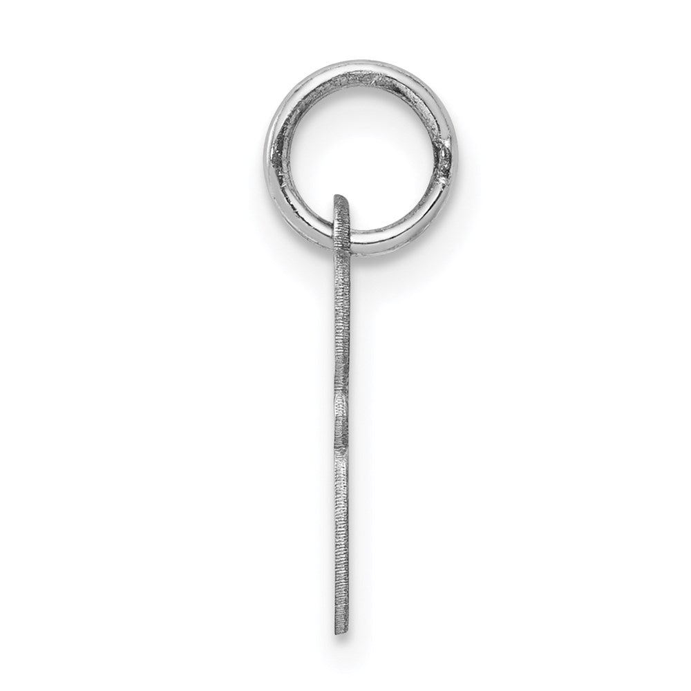 SSI Sterling Silver Rhodium-plated Script Letter G Initial Charm