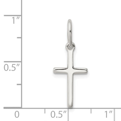 SSCM Sterling Silver Polished Latin Cross Charm