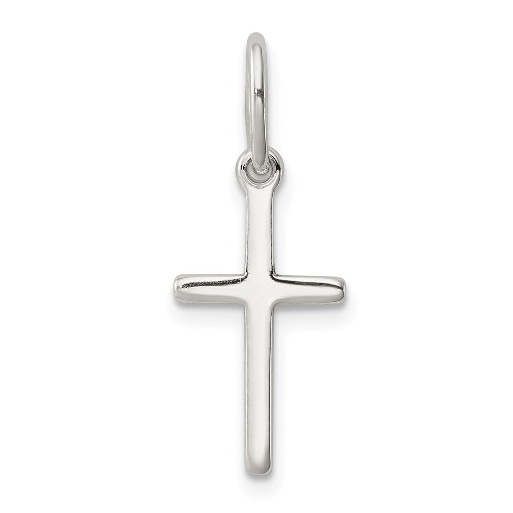 SSCM Sterling Silver Polished Latin Cross Charm