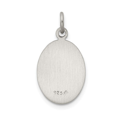 SSP Sterling Silver Antiqued Saint Christopher Medal