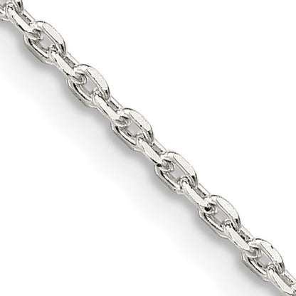 SSC Sterling Silver 1.5mm Beveled Oval Cable Chain