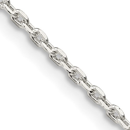 SSC Sterling Silver 1.5mm Beveled Oval Cable Chain