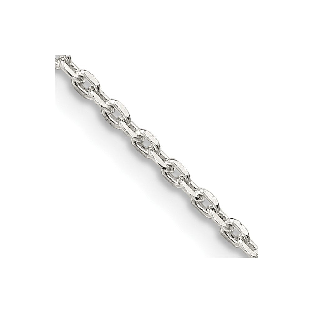SSC Sterling Silver 1.5mm Beveled Oval Cable Chain