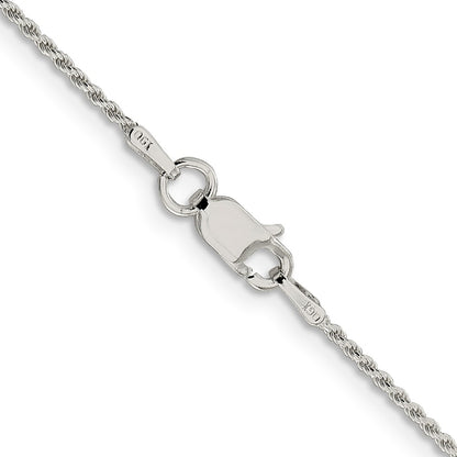 SSC Sterling Silver 1.2mm Diamond-cut Rope Chain
