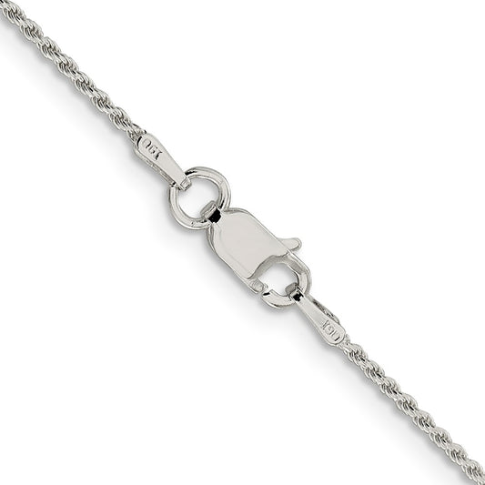SSC Sterling Silver 1.2mm Diamond-cut Rope Chain