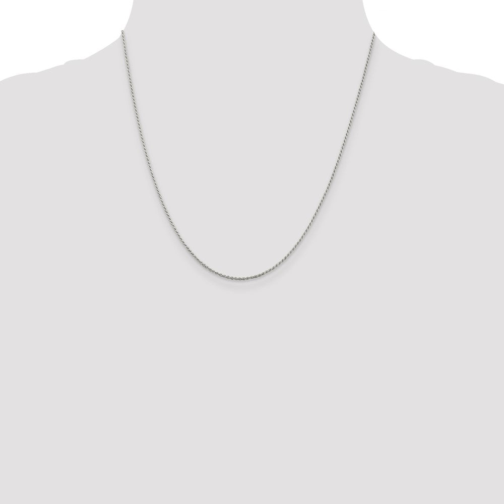 SSC Sterling Silver 1.2mm Diamond-cut Rope Chain
