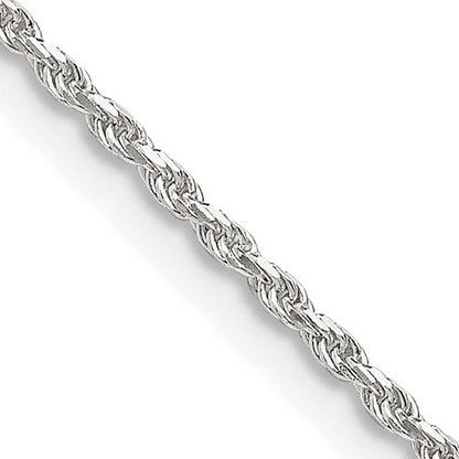 SSC Sterling Silver 1.5mm Diamond-cut Rope Chain