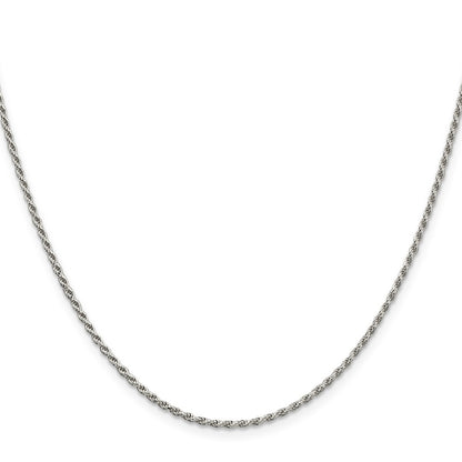 SSC Sterling Silver 1.7mm Diamond-cut Rope Chain
