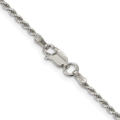SSC Sterling Silver 1.7mm Diamond-cut Rope Chain
