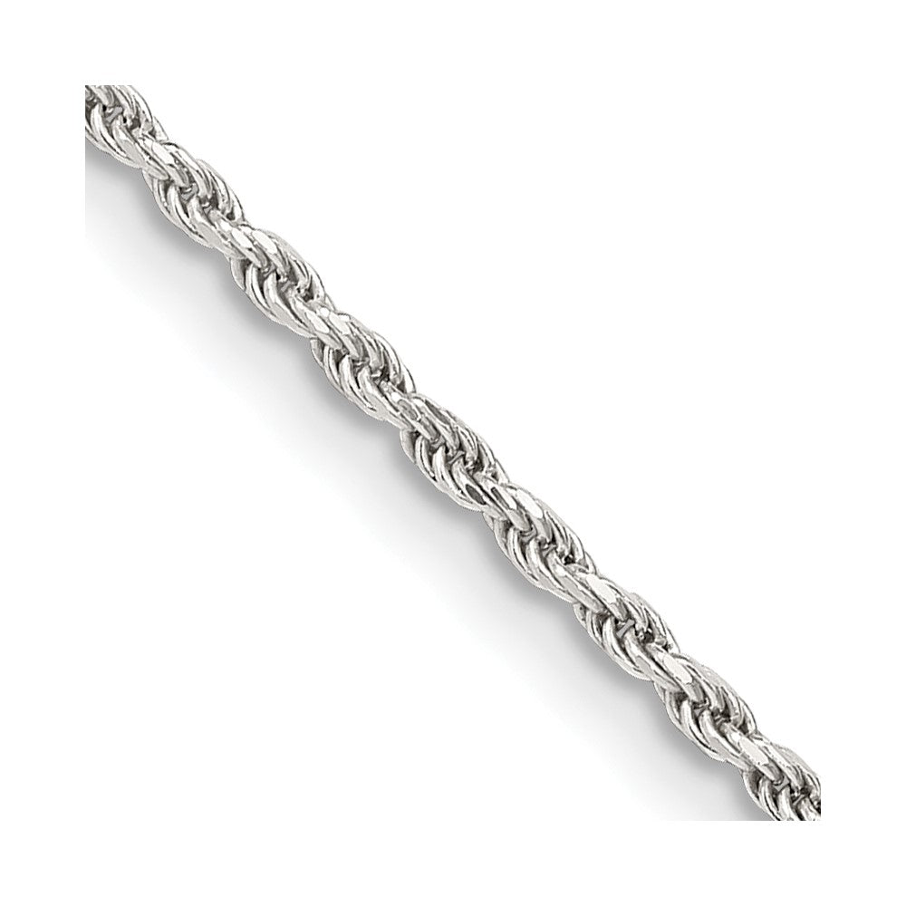 SSC Sterling Silver 1.7mm Diamond-cut Rope Chain