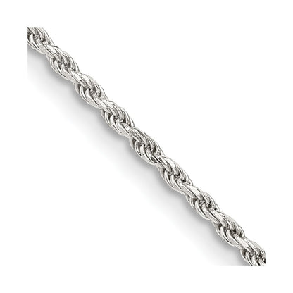 SSC Sterling Silver 1.7mm Diamond-cut Rope Chain