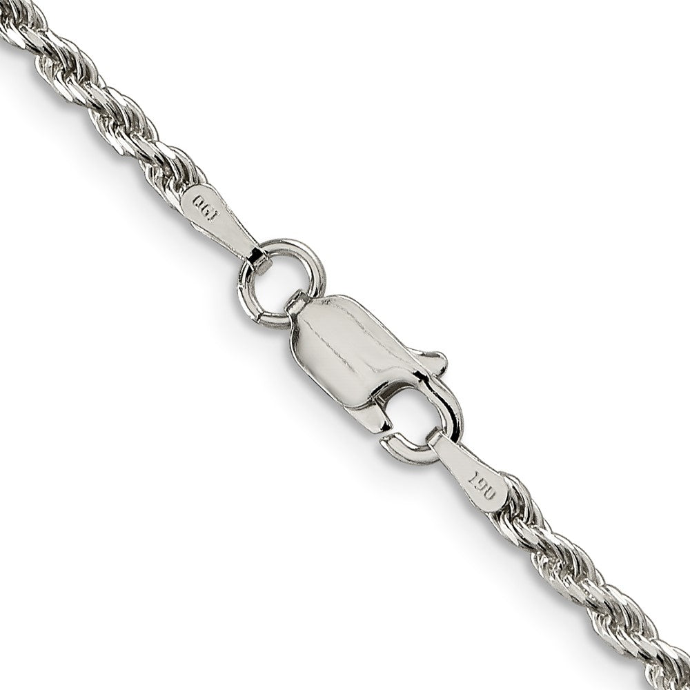 SSC Sterling Silver 2.25mm Diamond-cut Rope Chain