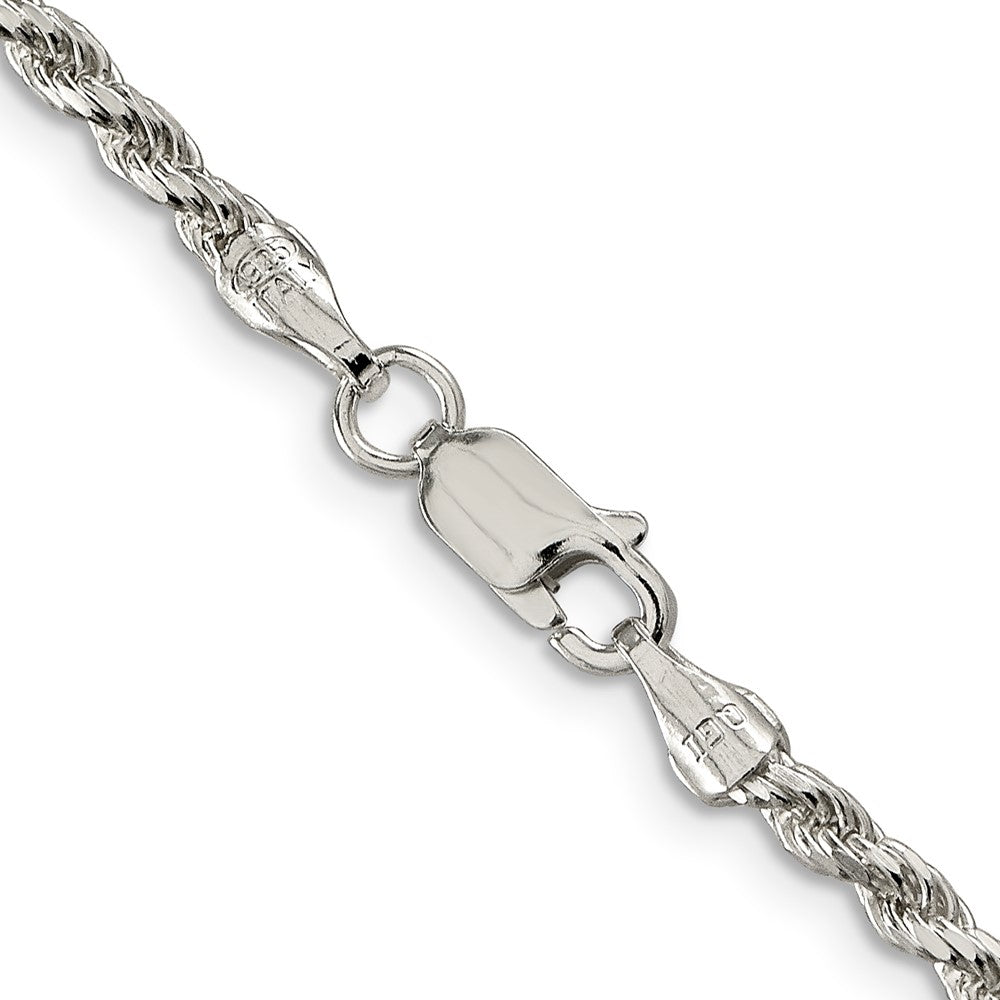 SSC Sterling Silver 2.75mm Diamond-cut Rope Chain