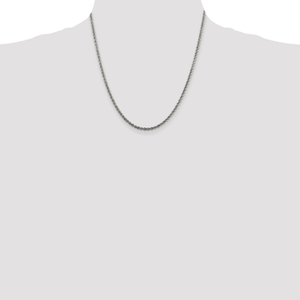 SSC Sterling Silver 2.5mm Solid Rope Chain