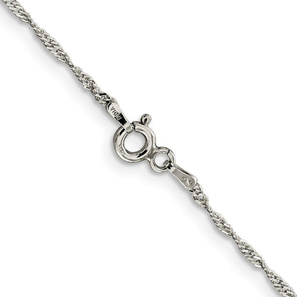 SSC Sterling Silver 1.4mm Singapore Chain
