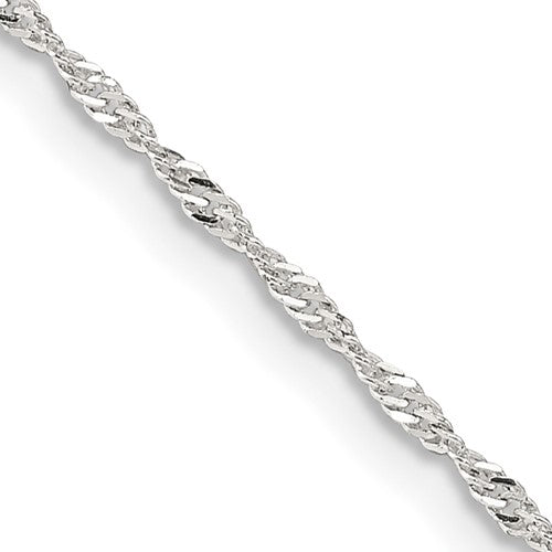 SSC Sterling Silver 1.4mm Singapore Chain