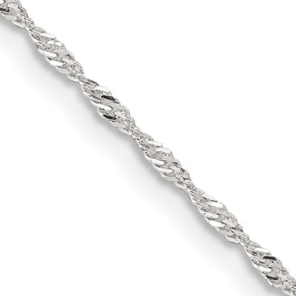 SSC Sterling Silver 1.4mm Singapore Chain