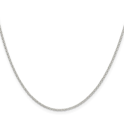 SSC Sterling Silver 1.5mm Diamond-cut Rolo Cable Chain