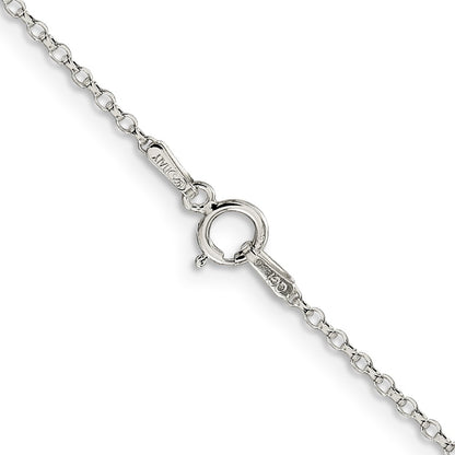 SSC Sterling Silver 1.5mm Diamond-cut Rolo Cable Chain