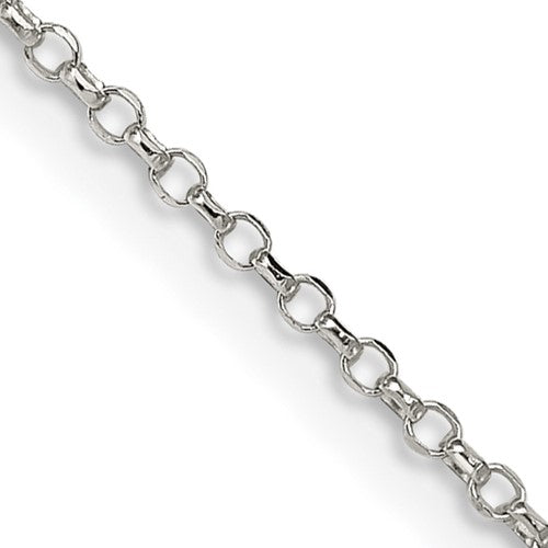 SSC Sterling Silver 1.5mm Diamond-cut Rolo Cable Chain