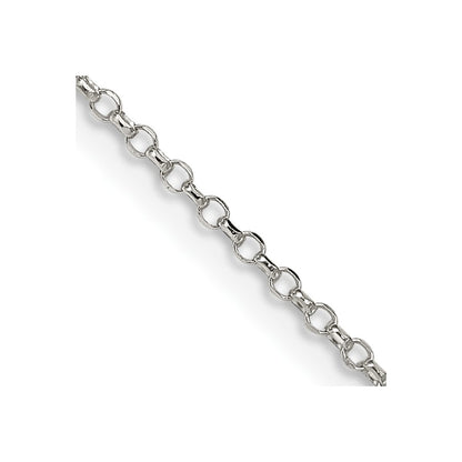 SSC Sterling Silver 1.5mm Diamond-cut Rolo Cable Chain