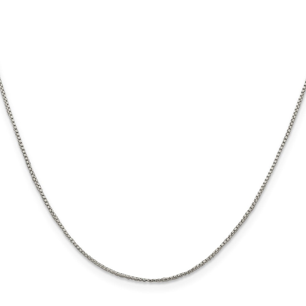 SSC Sterling Silver 1mm Round Box Chain