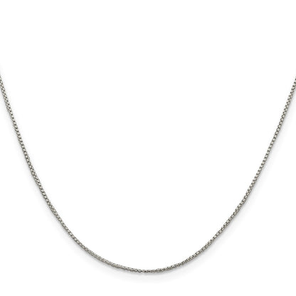 SSC Sterling Silver 1mm Round Box Chain
