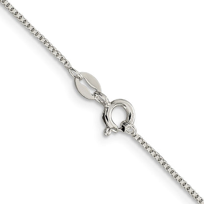 SSC Sterling Silver 1mm Round Box Chain