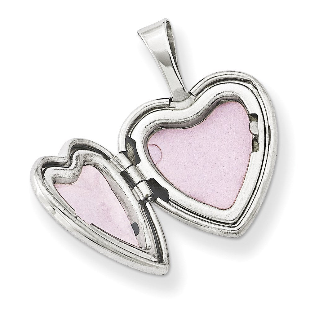 DSS Sterling Silver & Diamond Trust 12mm Heart Locket