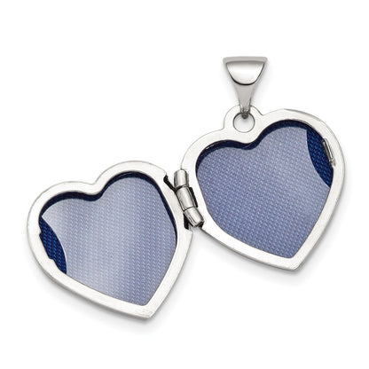 SSL Sterling Silver Rhodium-plated Gold-tone Preciosa Crystal Mom Heart Locket