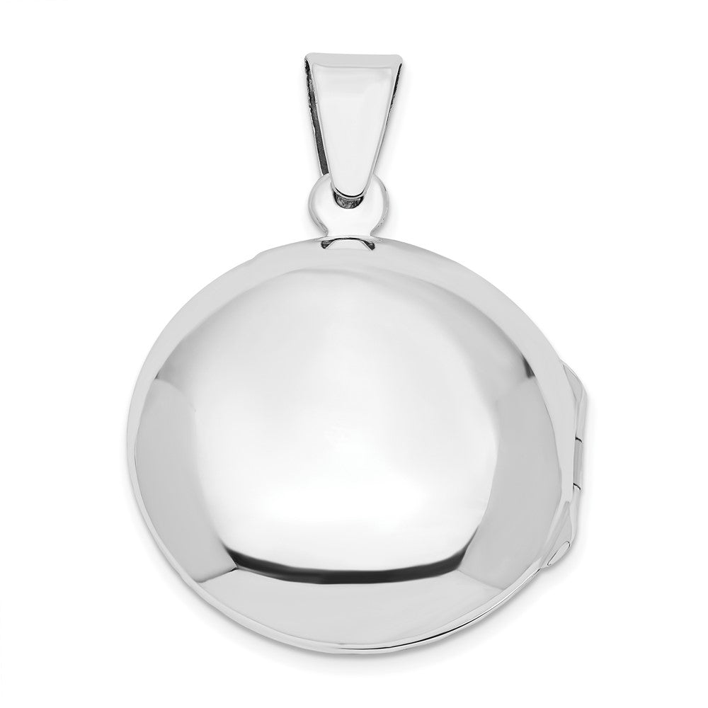 SSP Sterling Silver Textured Border Circle Locket