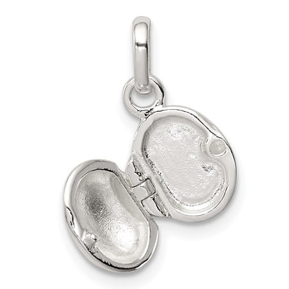 SSP Sterling Silver Pink & Black Enamel Ladybug Locket Children's Pendant