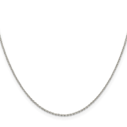 SSC Sterling Silver 1.25mm Diamond-cut Forzantine Cable Chain