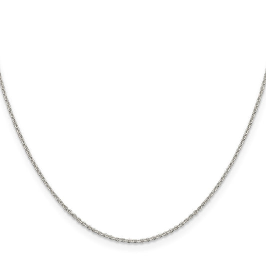SSC Sterling Silver 1.25mm Diamond-cut Forzantine Cable Chain