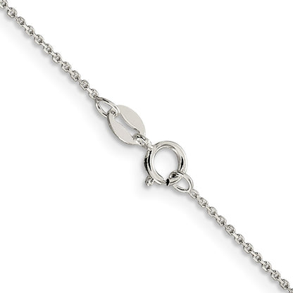 SSC Sterling Silver 1mm 8 Sided D/C Cable Chain