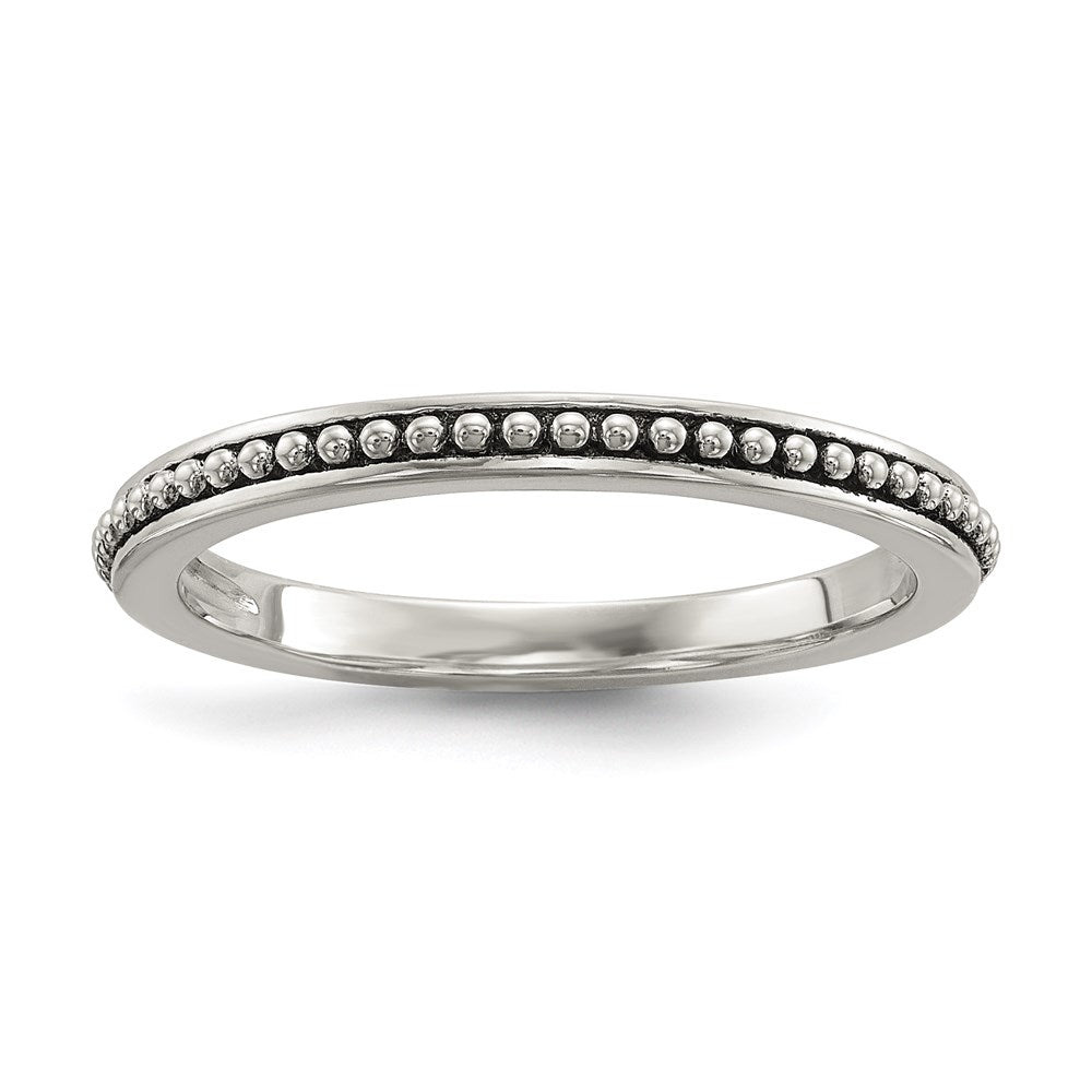 PSSR Sterling Silver w/14k Antiqued 8mm Button FWC Pearl Set of 3 Rings