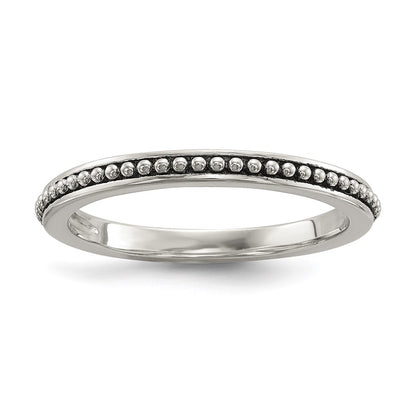 PSSR Sterling Silver w/14k Antiqued 8mm Button FWC Pearl Set of 3 Rings