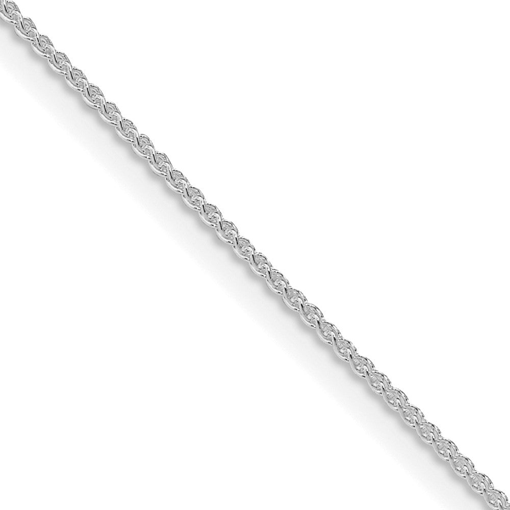 SSC Sterling Silver Rhodium-plated 1mm Round Spiga Chain