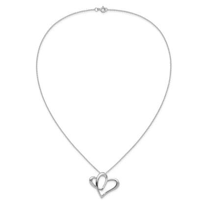 Sentimental Expressions Sterling Silver Rhodium-plated Daughter A Part of My Heart 18 Inch Necklace