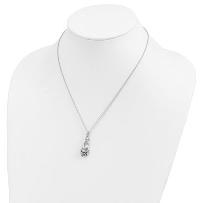 Sentimental Expressions Sterling Silver Rhodium-plated Mother's Pride and Joy 18in. Necklace