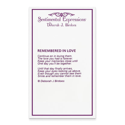 Paw Print Remembered in Love Heart - deborahjbirdoesdesigns