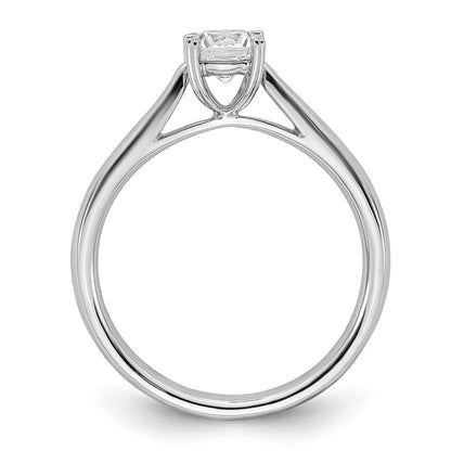 True Origin 14k White Gold 1/2 carat Lab Grown Diamond VS+ F+ Round Solitaire Engagement Ring