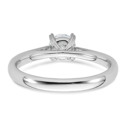 True Origin 14k White Gold 1/2 carat Lab Grown Diamond VS+ F+ Round Solitaire Engagement Ring