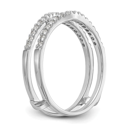 LGWR 14k White Gold 1/4 carat Lab Grown Diamond VS/SI+ G+ Complete Ring Guard