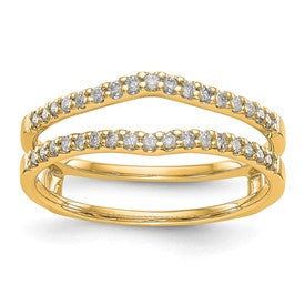 LGGR 14k 1/4 carat Lab Grown Diamond VS/SI+ G+ Complete Ring Guard