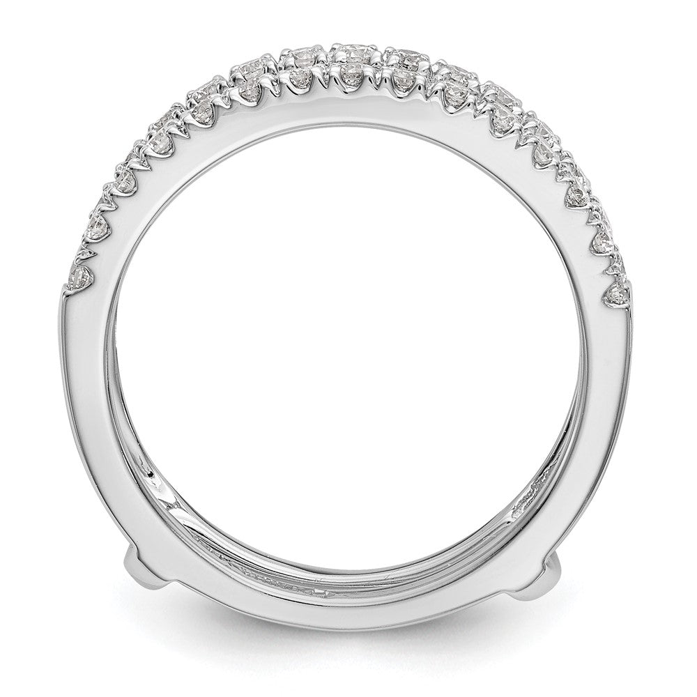 LGGR 14k White Gold 1/2 carat Lab Grown Diamond VS/SI+ G+ Complete Ring Guard