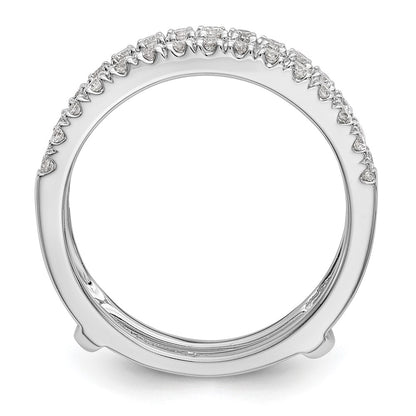 LGGR 14k White Gold 1/2 carat Lab Grown Diamond VS/SI+ G+ Complete Ring Guard