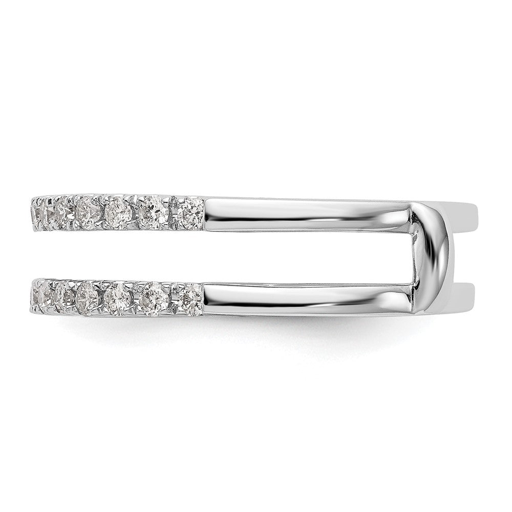LGGR 14k White Gold 1/2 carat Lab Grown Diamond VS/SI+ G+ Complete Ring Guard