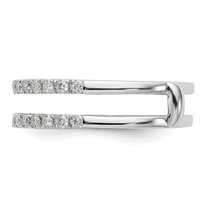 LGGR 14k White Gold 1/2 carat Lab Grown Diamond VS/SI+ G+ Complete Ring Guard